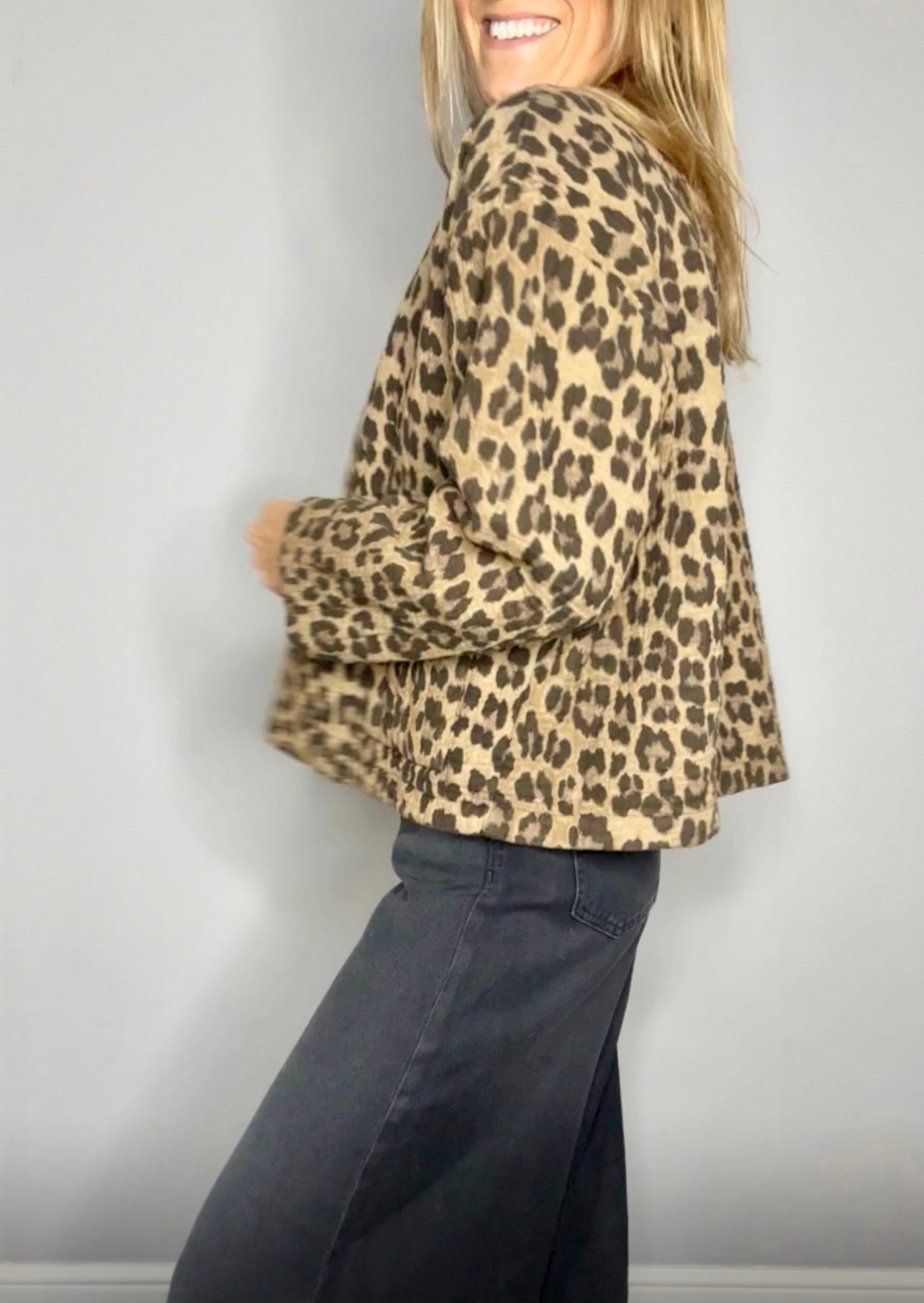 Antonella Jacket Leopard Print