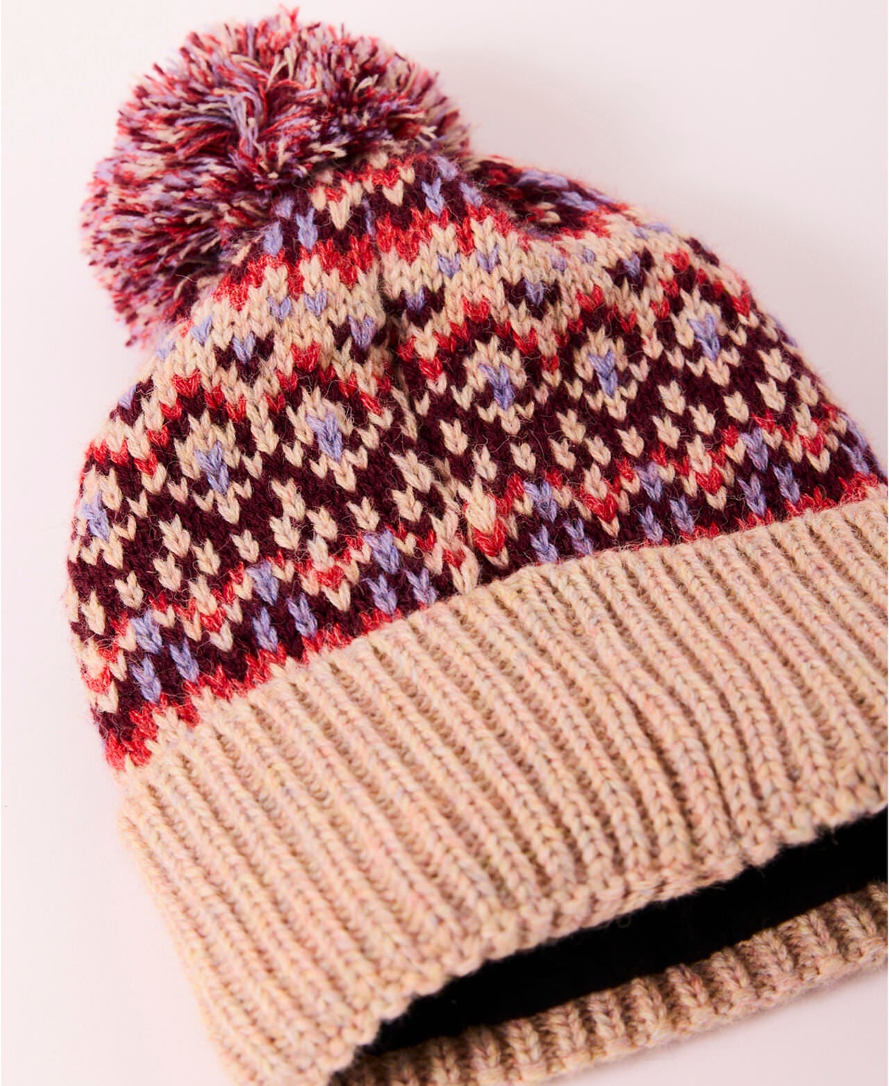 First Frost Fairisle Pom Pom Beanie - FREE PEOPLE