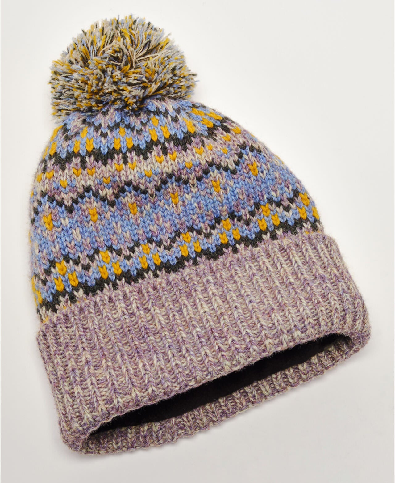 First Frost Fairisle Pom Pom Beanie - FREE PEOPLE