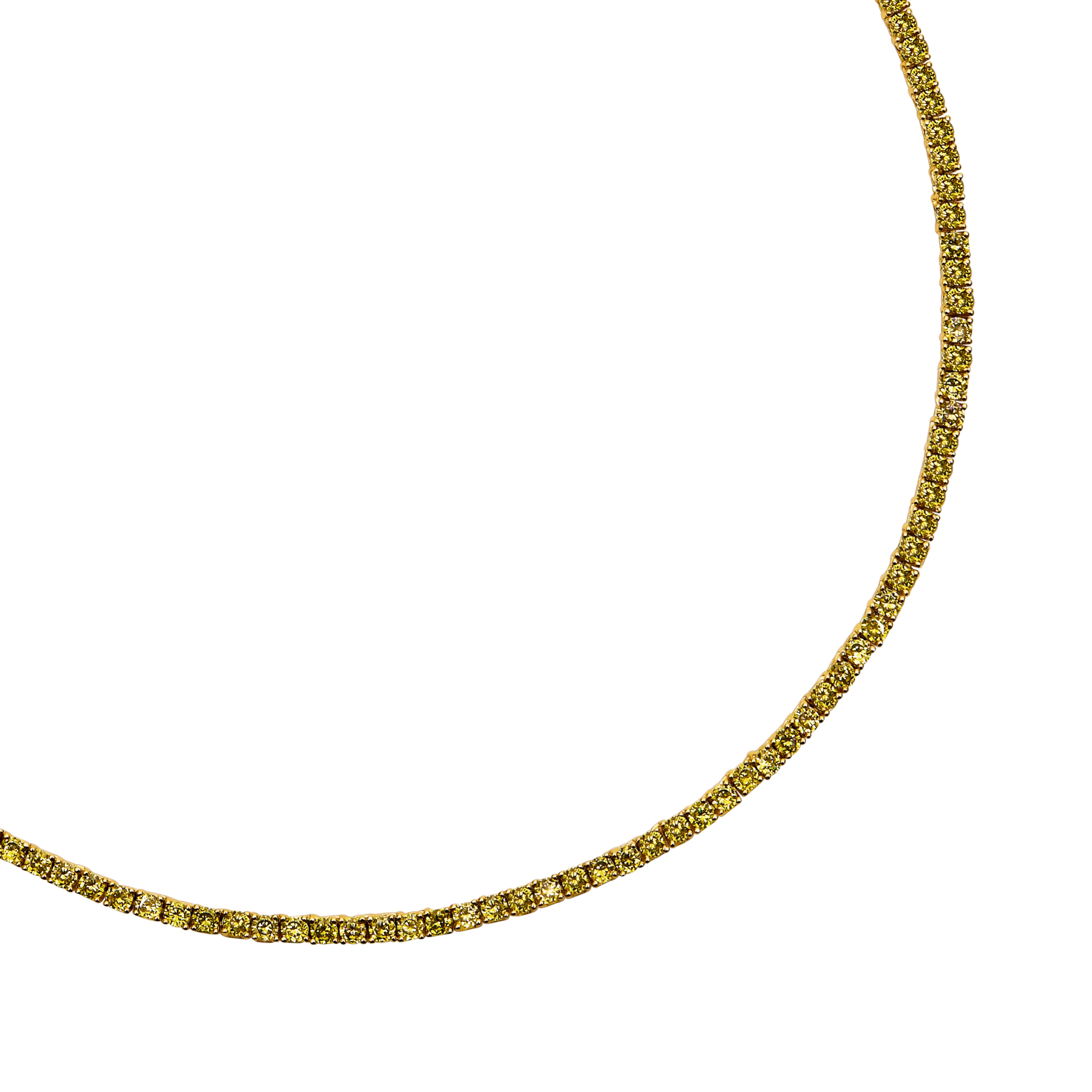 Tennis Choker - Olive - Talis Chains