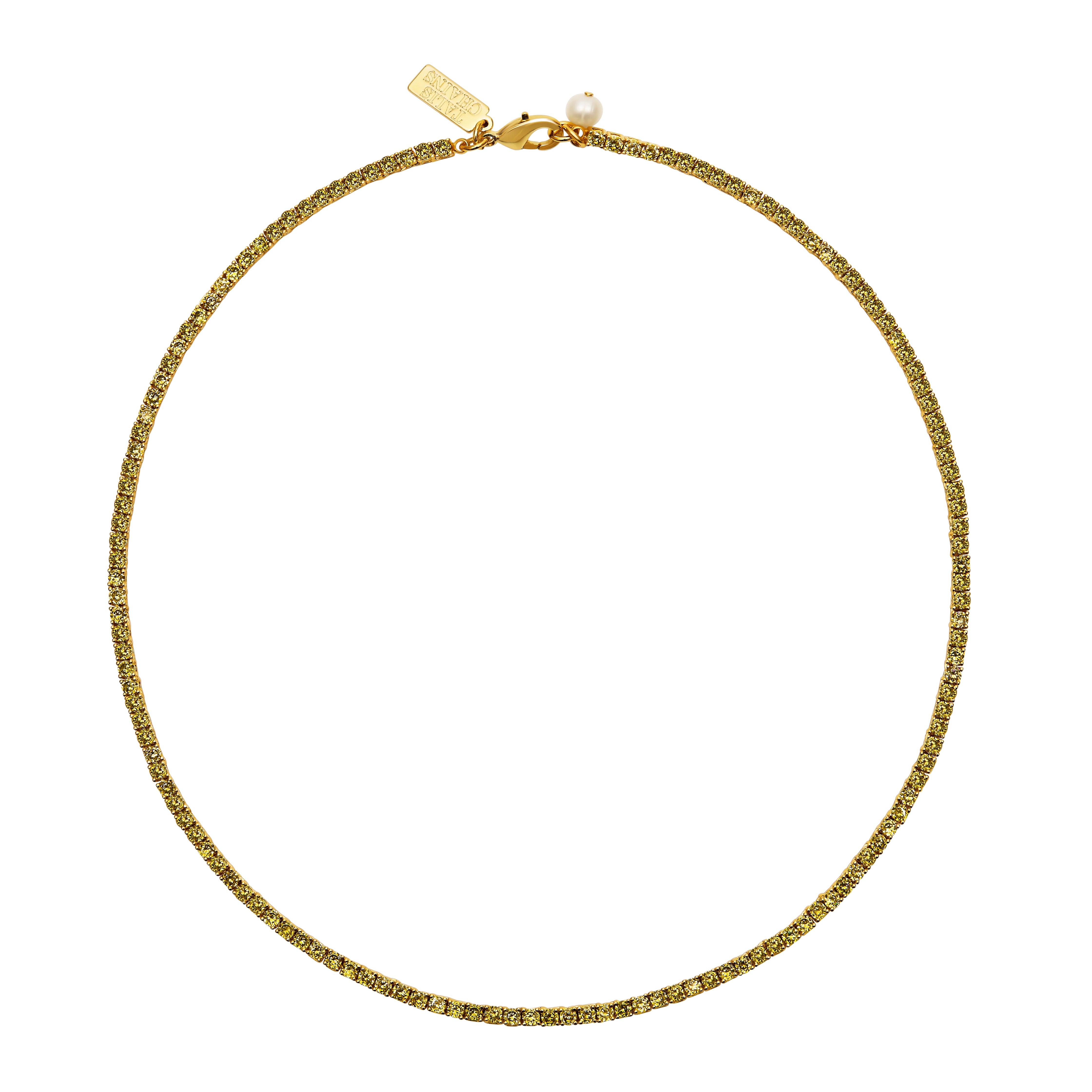 Tennis Choker - Olive - Talis Chains