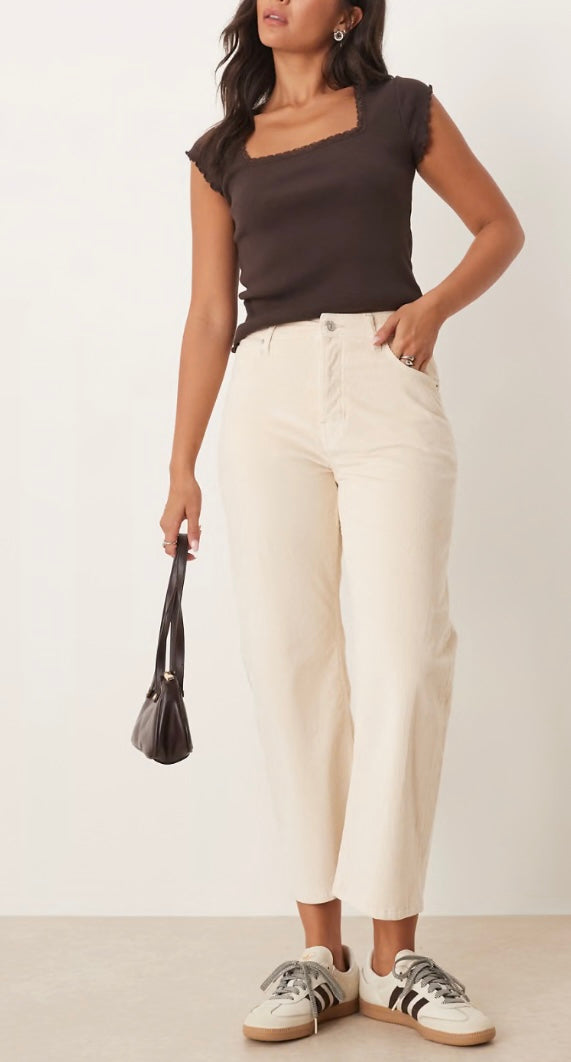 We The Free Deep Trance Corduroy Jeans - Cream