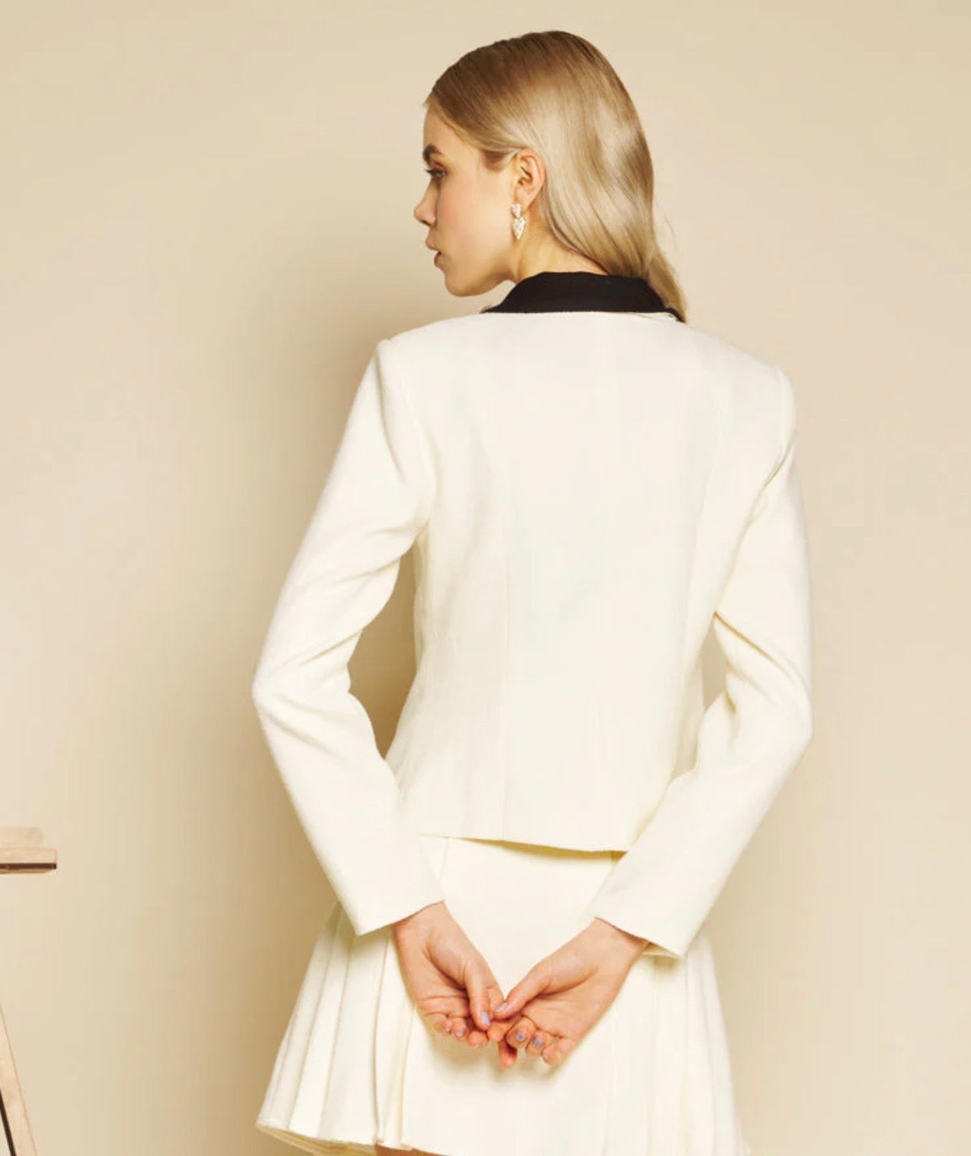 Sister Jane Helene Boucle Fitted Blazer