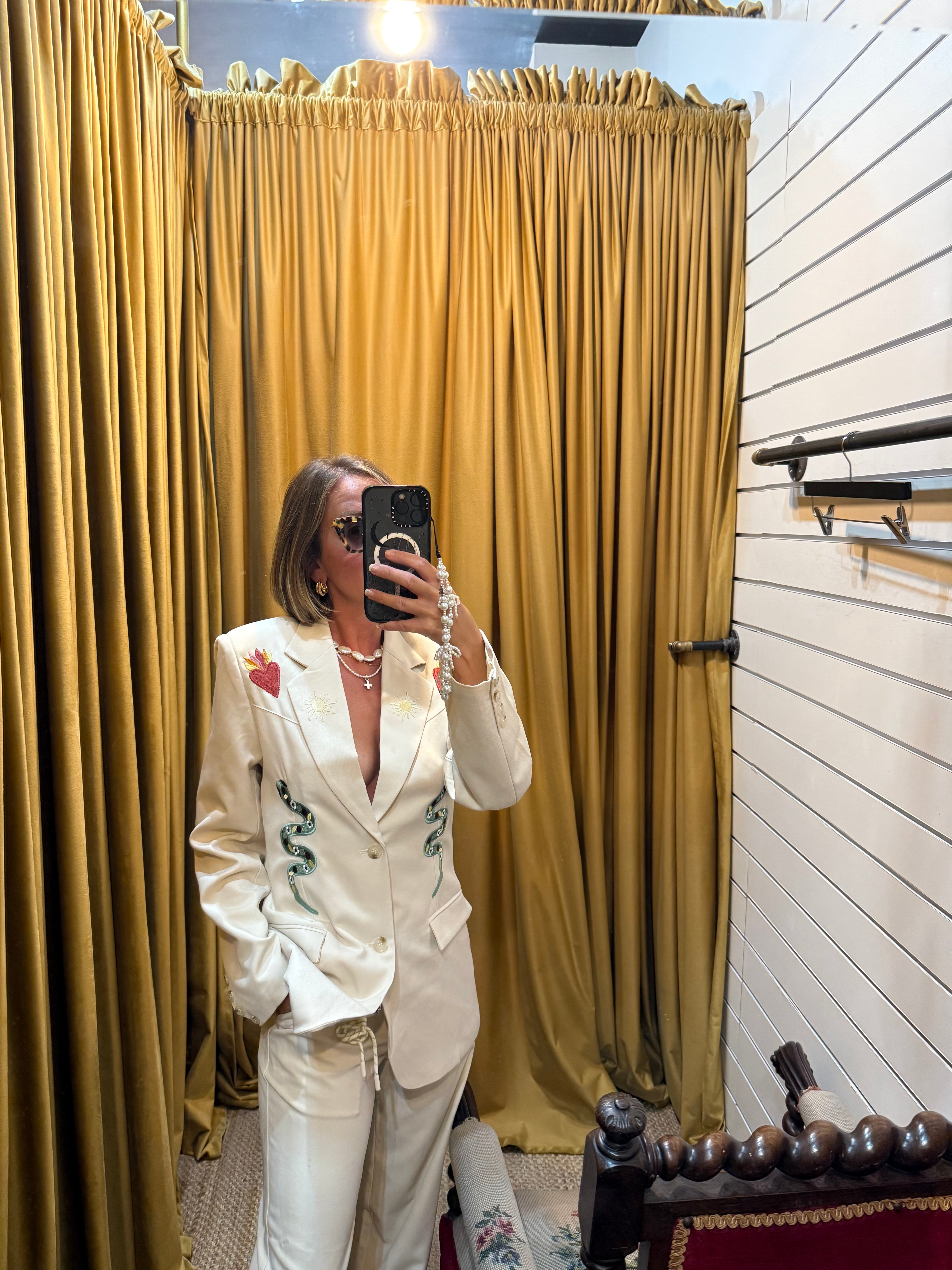Sister Jane Diego Emroidered Twill Blazer