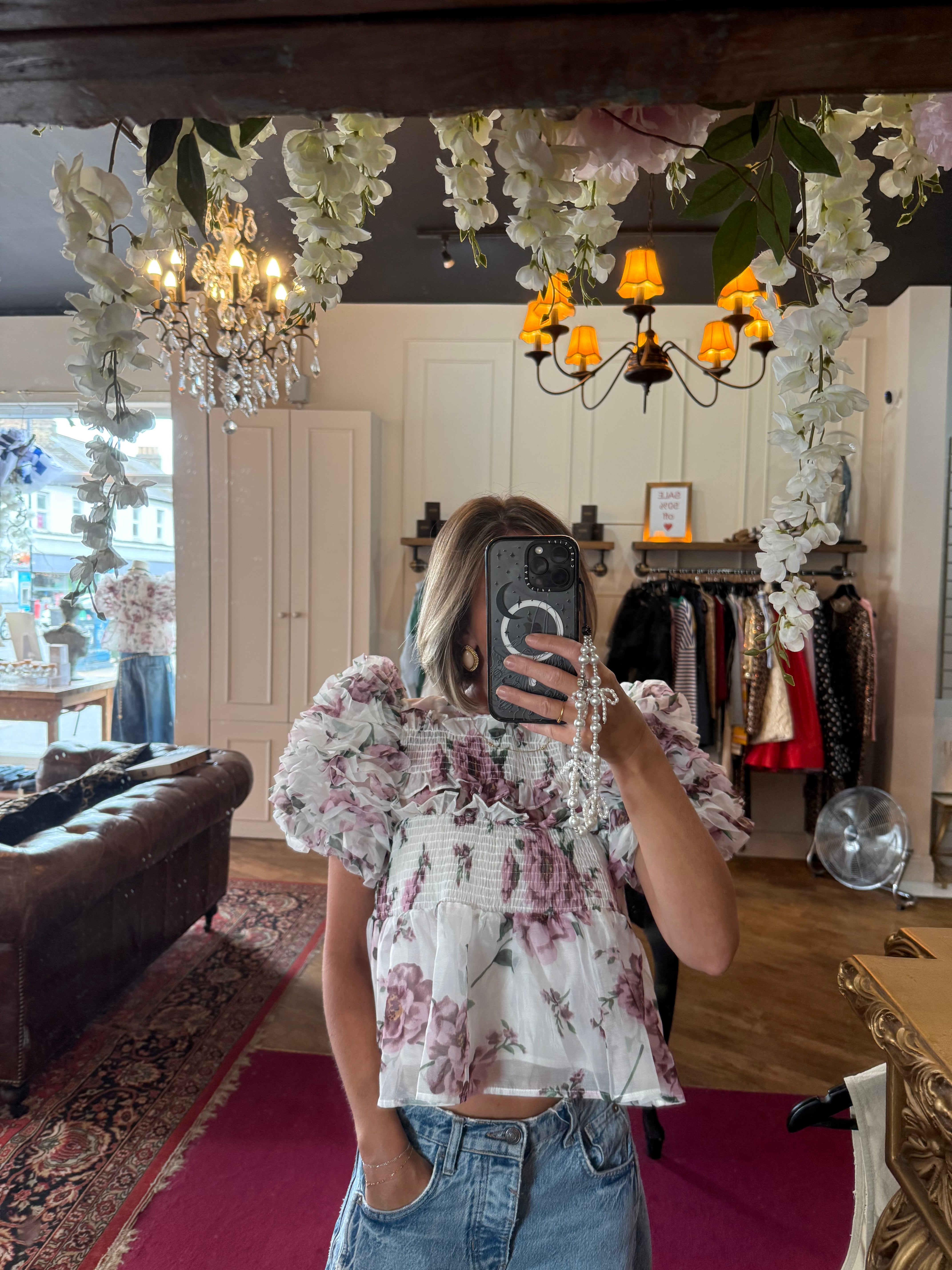 Dream Alma Floral Ruffles Top - Sister Jane