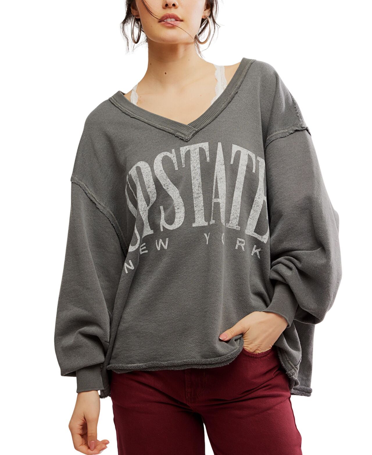 Free People WTF Venice V Neck