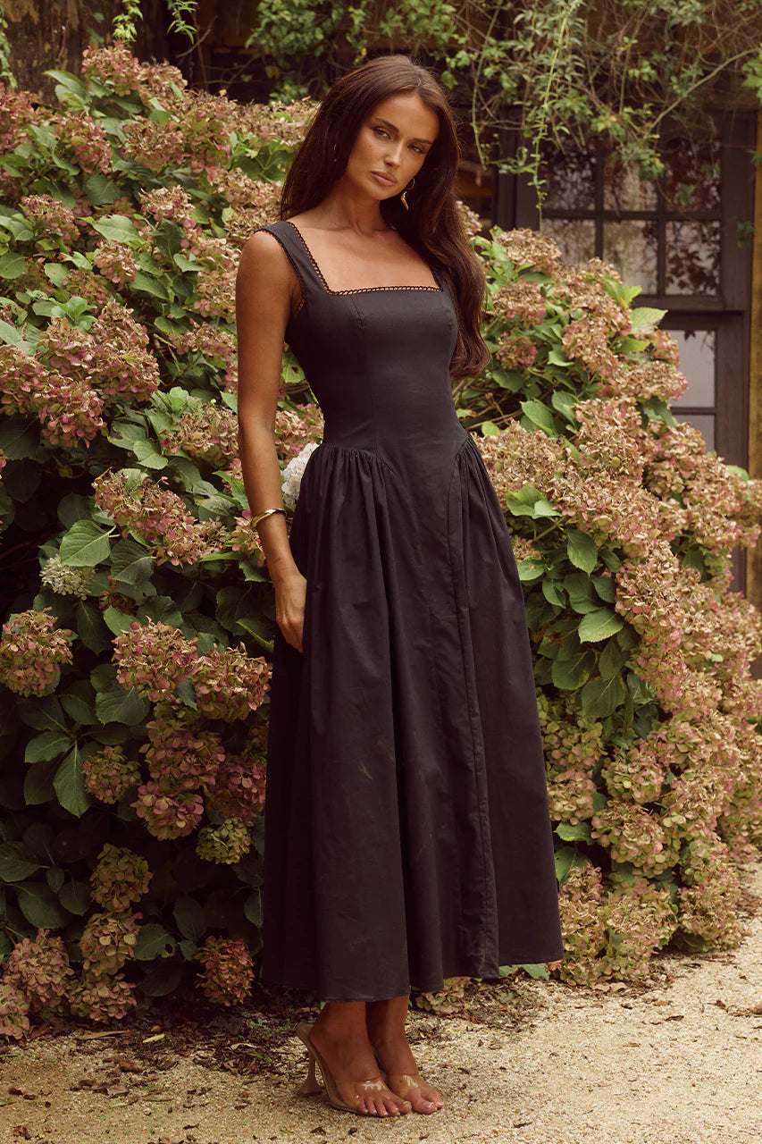 Lani Midi Dress - Black - Runway The Label