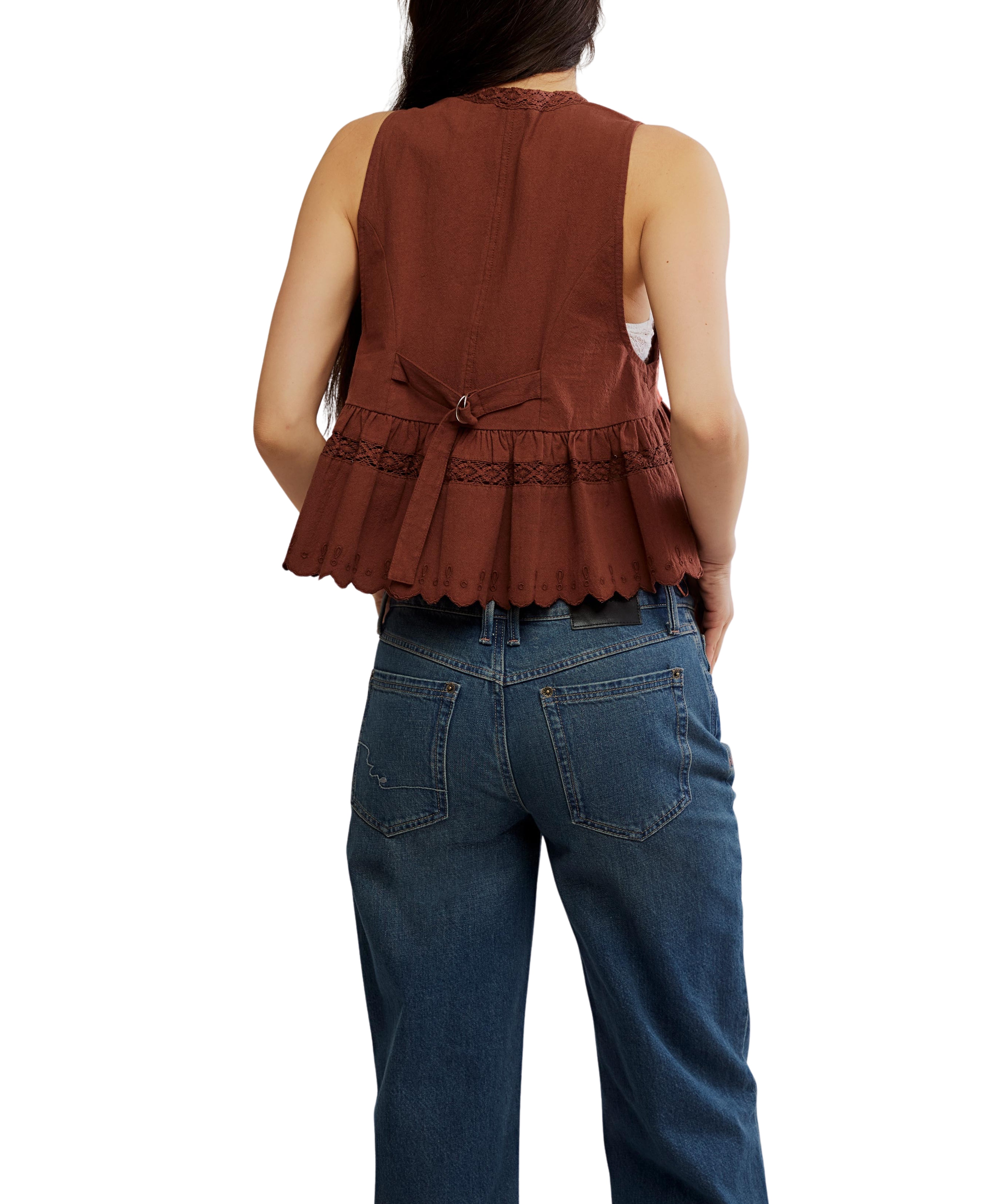 Bali Vine Whispers Top (Umber Earth Combo) - Free People