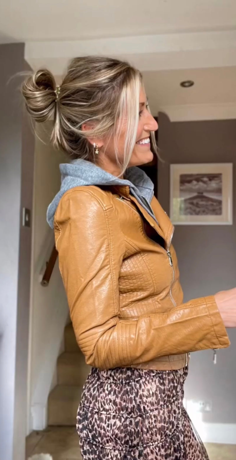 Faux Leather Jacket