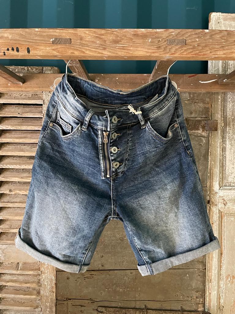 Stretchy Denim Shorts